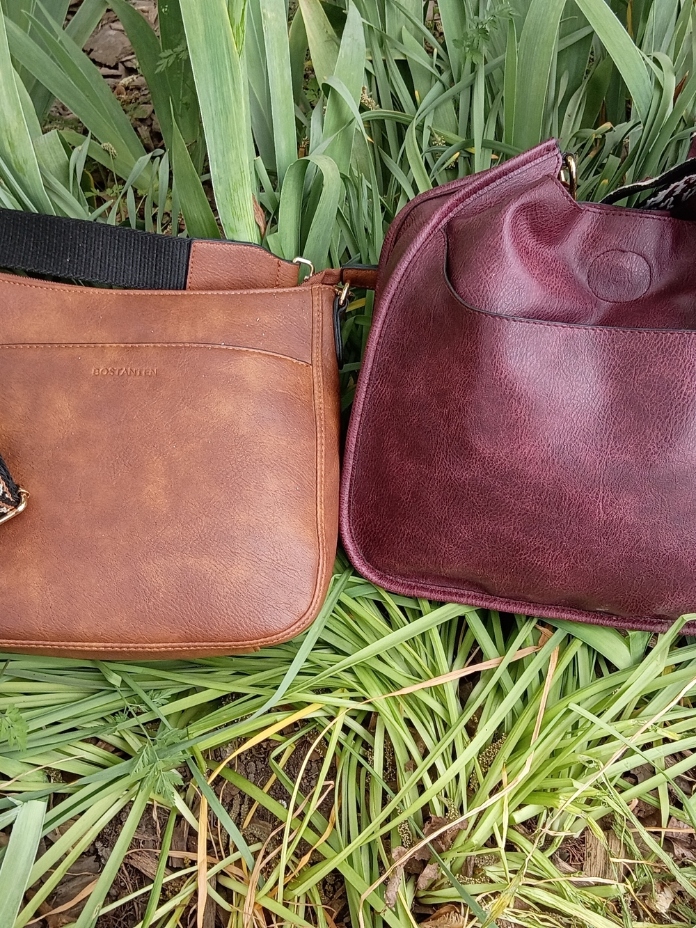 Cognac Leather Messenger Bag Bundle
